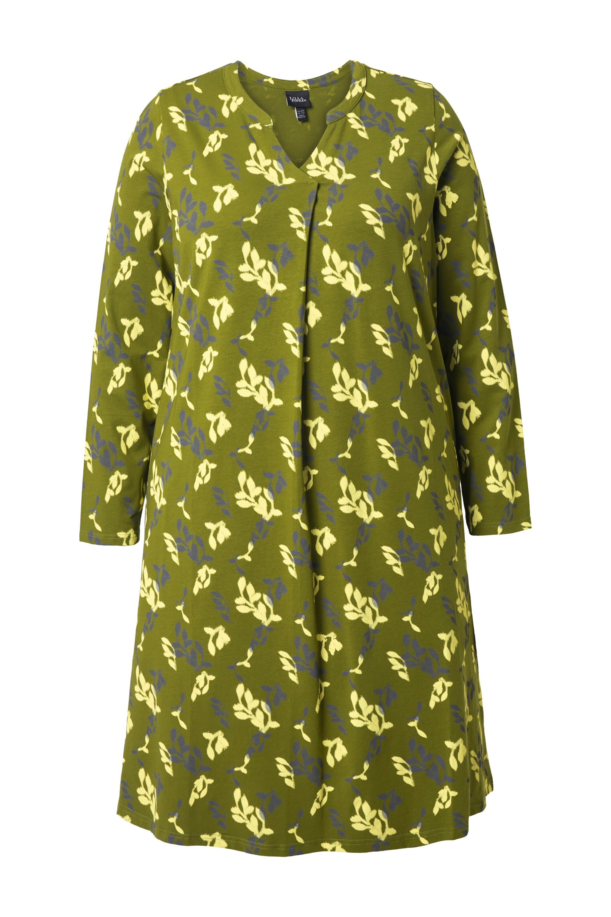 Ulla Popken Jurk in Groen: voorkant