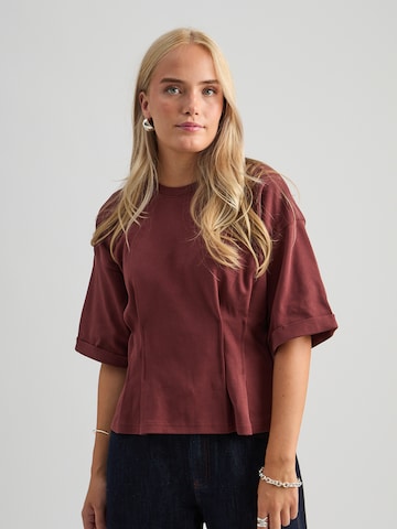 T-shirt 'Juniana' minus en rouge : devant