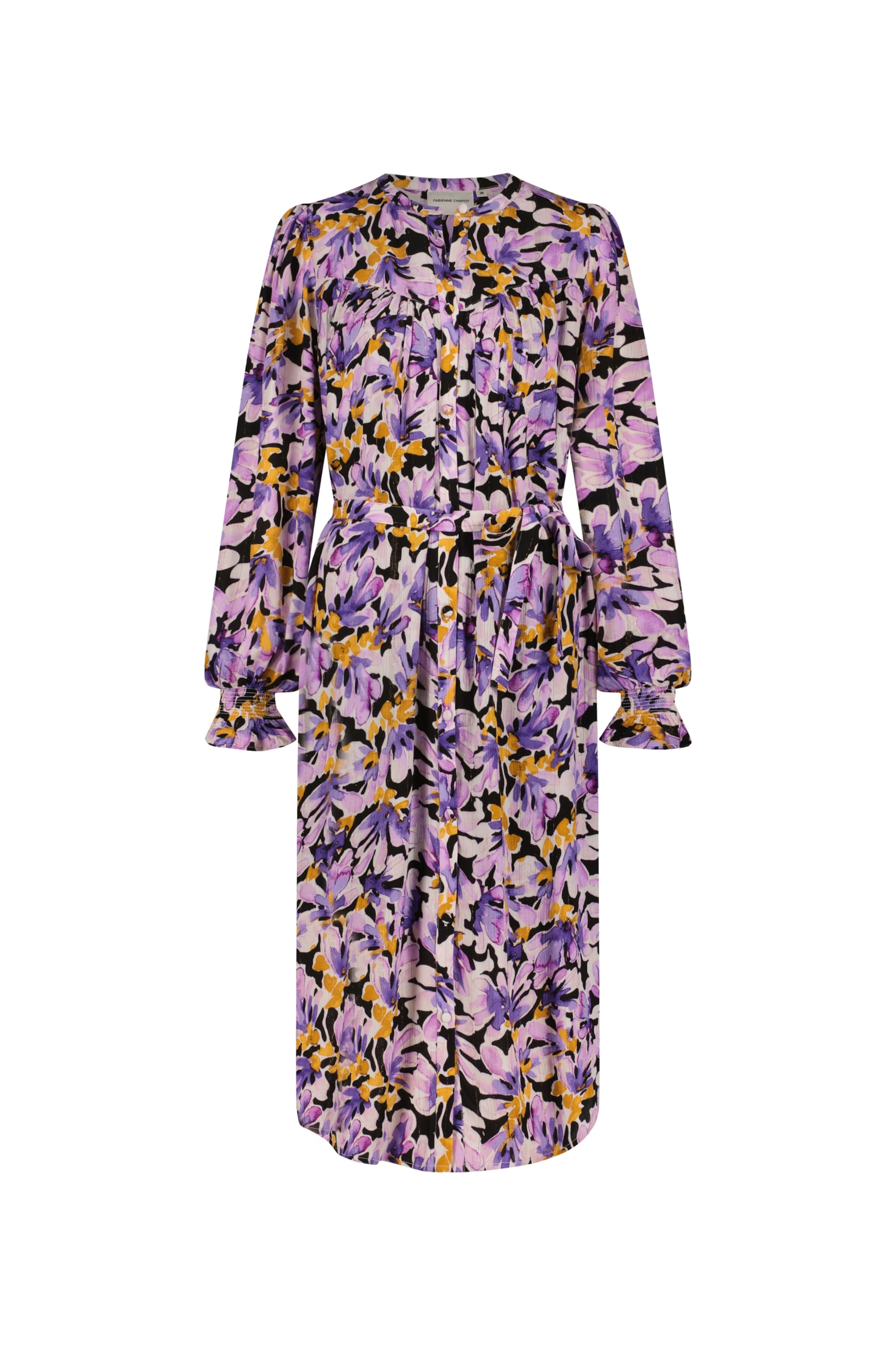 Fabienne Chapot Dress in Purple / Orange / Black, Item view