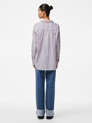 PIECES Bluse 'PCFemme' i blå