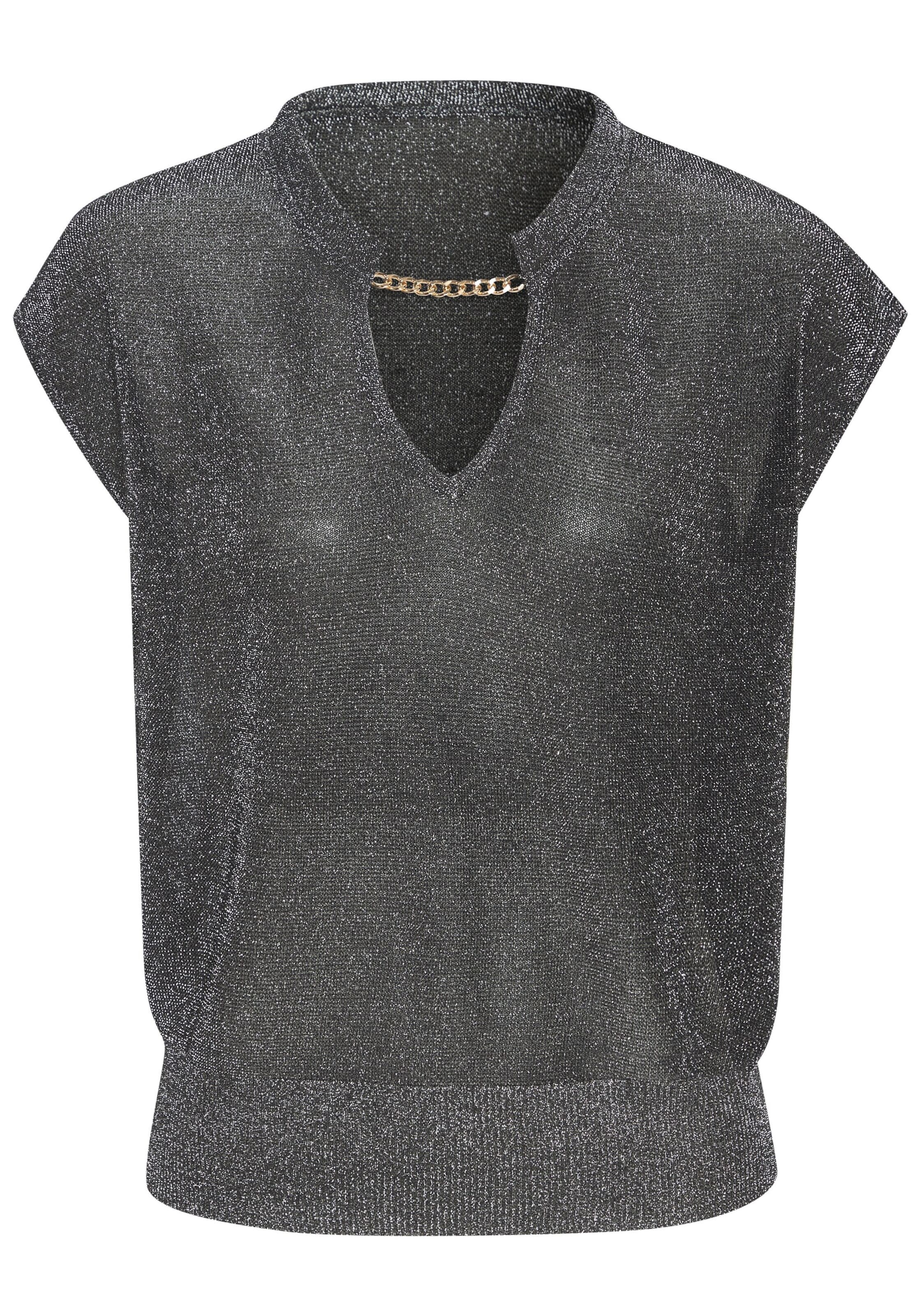 LASCANA Pullover in Schwarz: Vorderseite