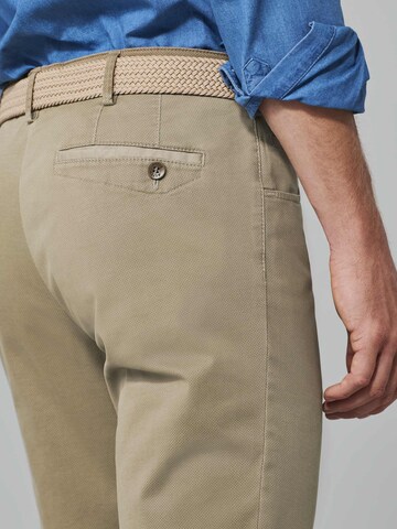 MEYER Regular Chino Pants 'Dublin' in Brown