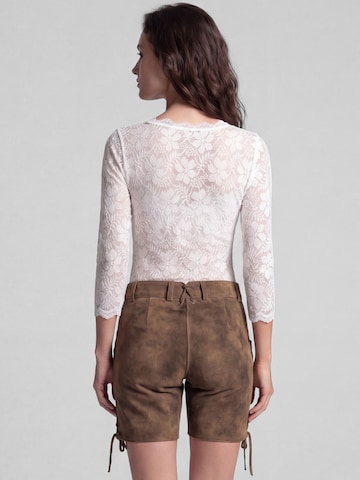 Blouse folklorique 'Kassandra' SPIETH & WENSKY en blanc