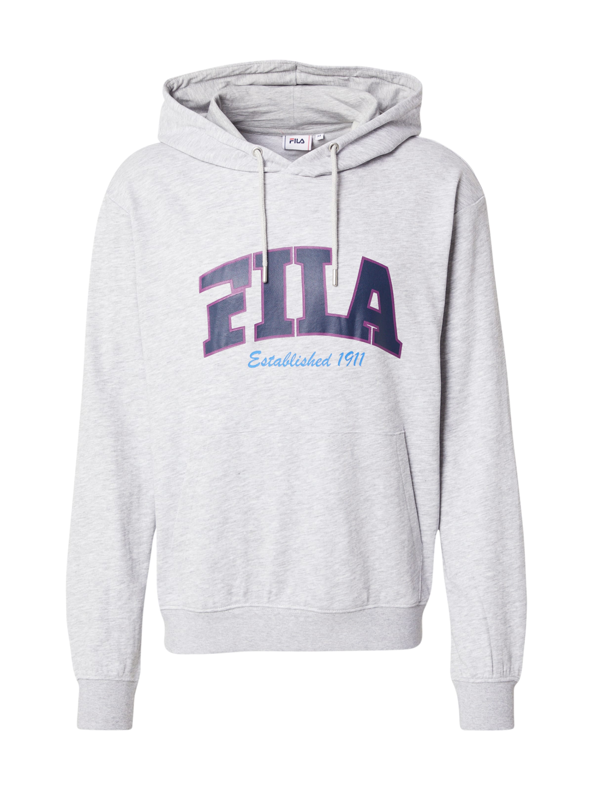 Hanorac sport 'LANDEN' de la FILA pe gri: față