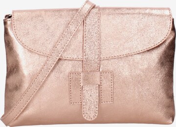 Pochette 'Pochette Donna Vera Pelle Laminato - Tracolla Regolabile' di Viola Castellani in rosa: frontale