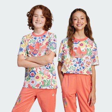 ADIDAS ORIGINALS Shirt 'Adidas Originals x Liberty London' in Wit: voorkant