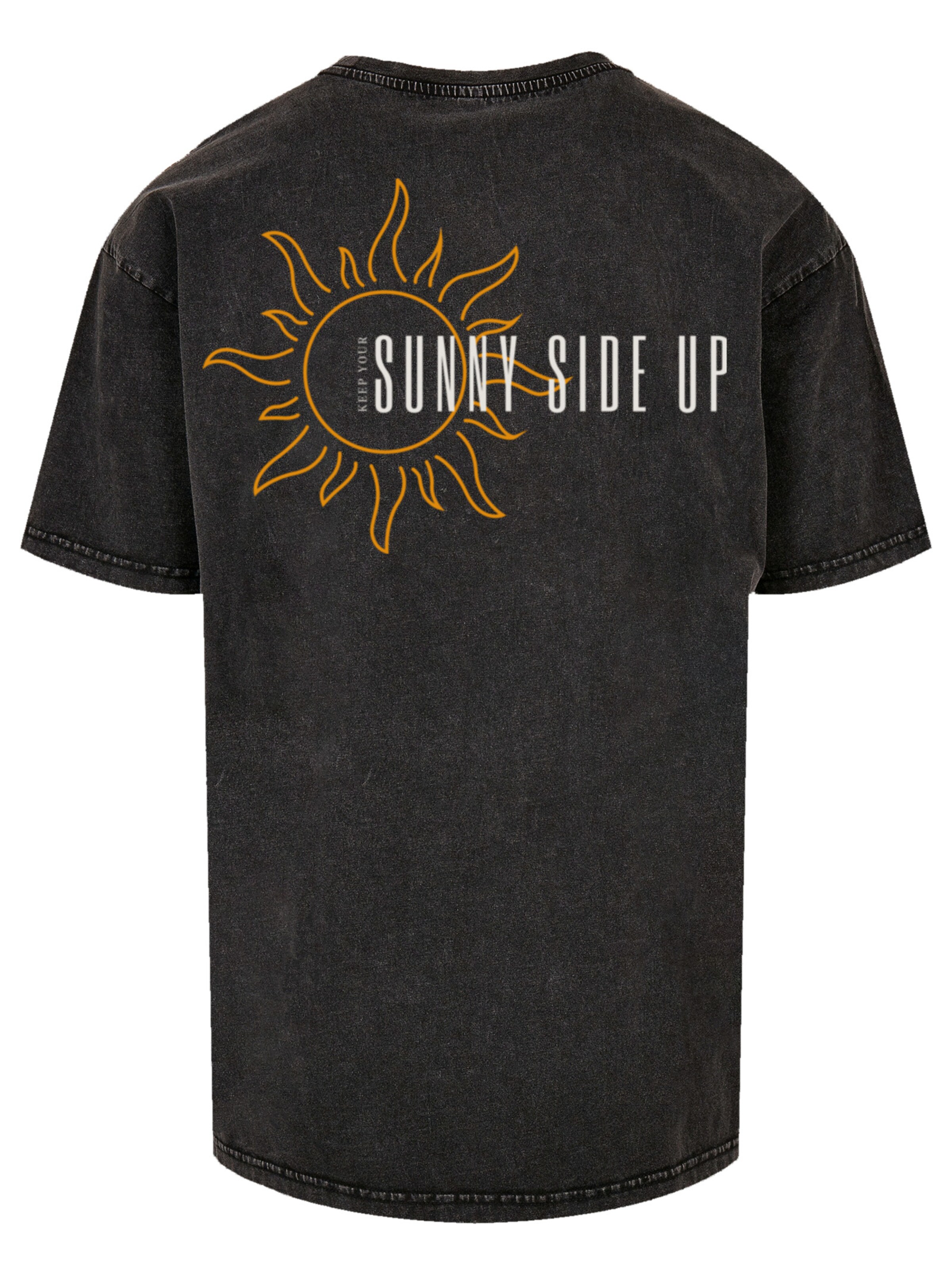 T-Shirt 'Sunny side up' F4NT4STIC en noir