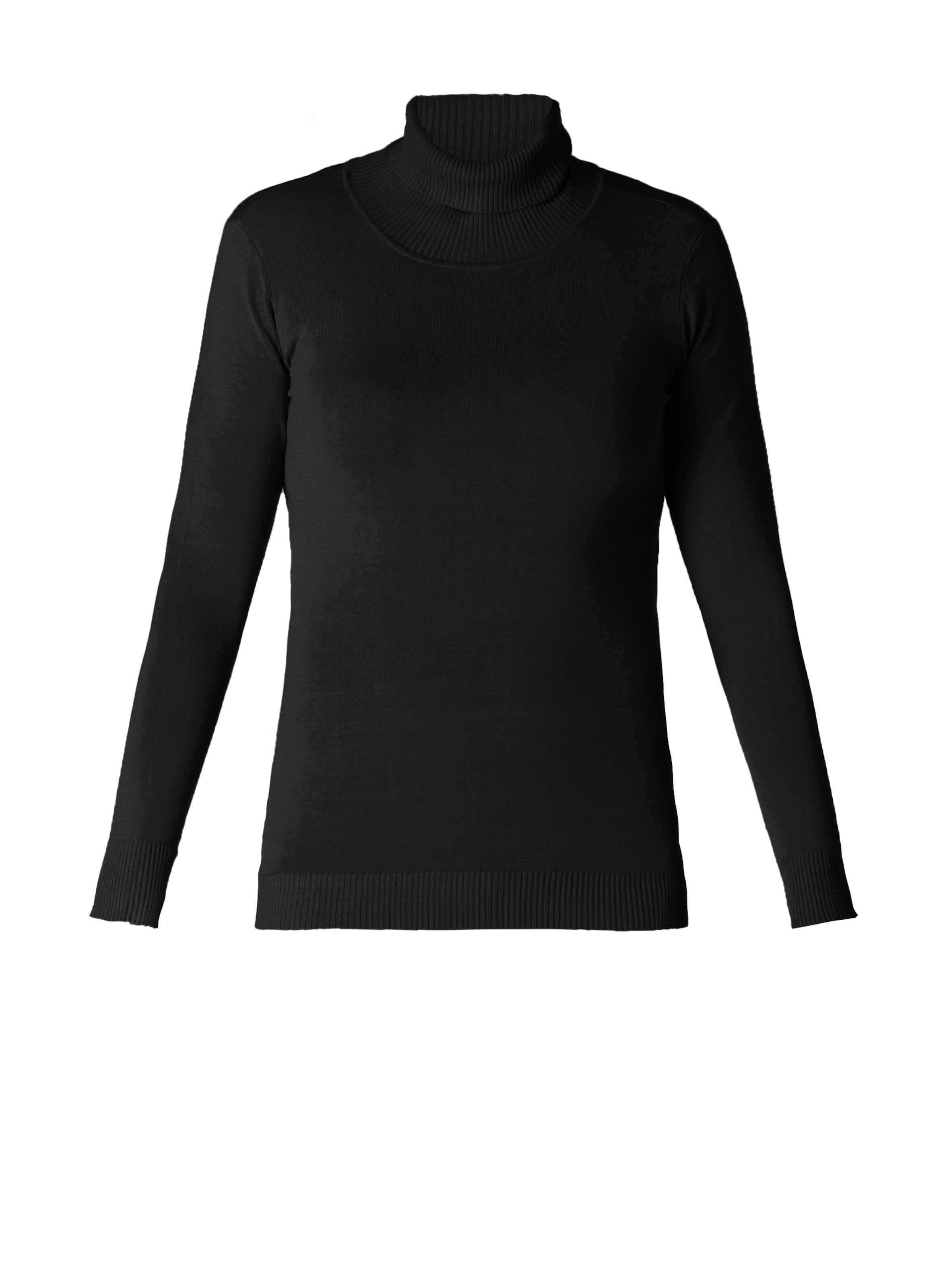 BASE LEVEL Pullover 'Yuen' in Schwarz: Vorderseite