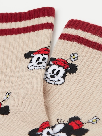 CALZEDONIA Socks 'DISNEY | MINNIE' in Beige