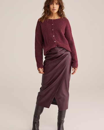 WE Fashion Cardigan i rød