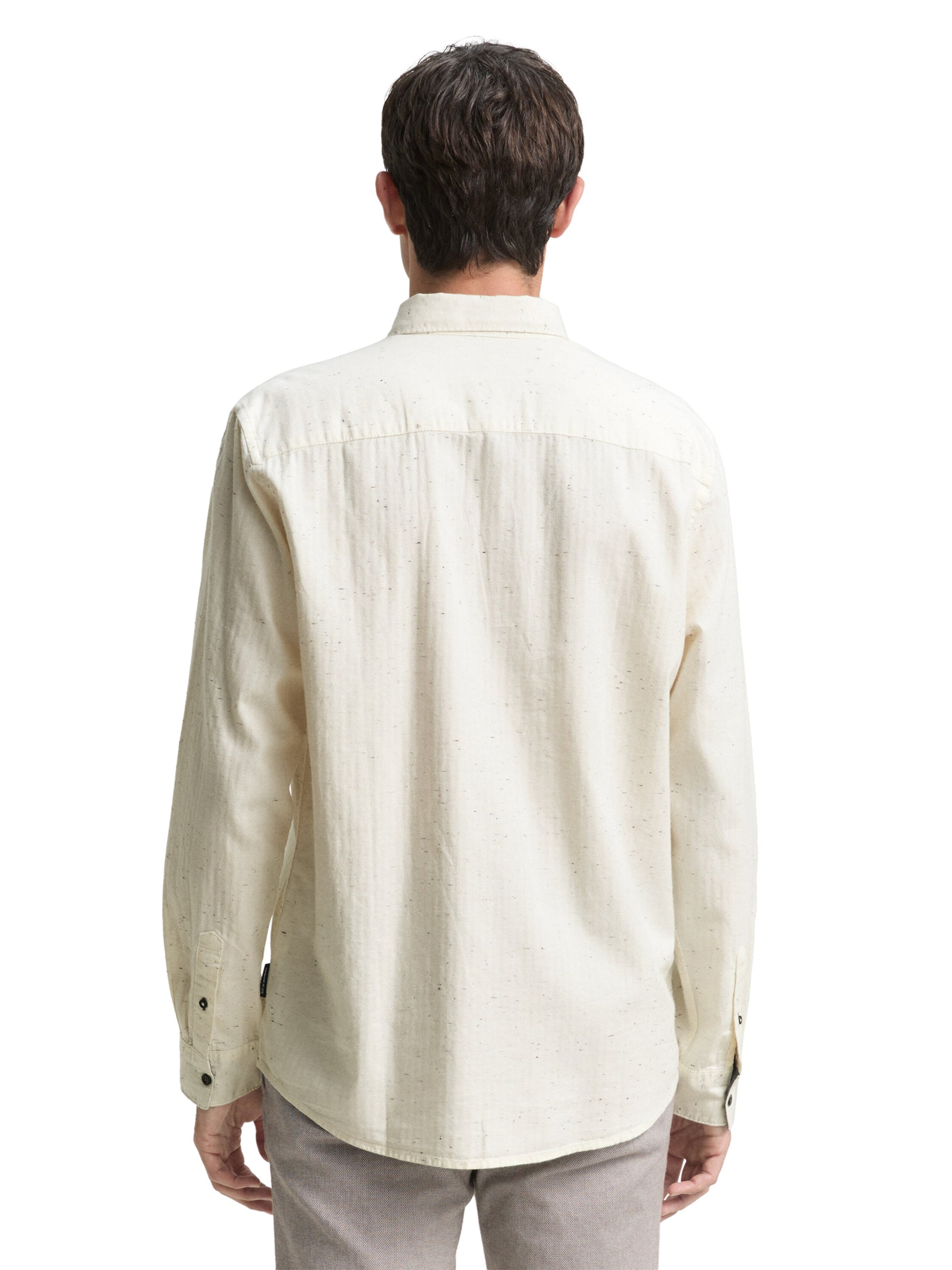 Coupe regular Chemise TOM TAILOR en blanc