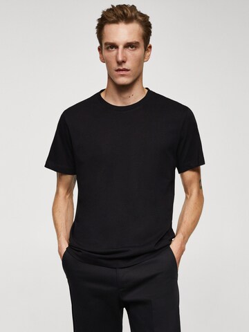 T-Shirt 'CHERLO' MANGO MAN en noir : devant