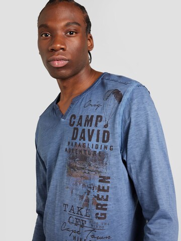 T-Shirt CAMP DAVID en bleu