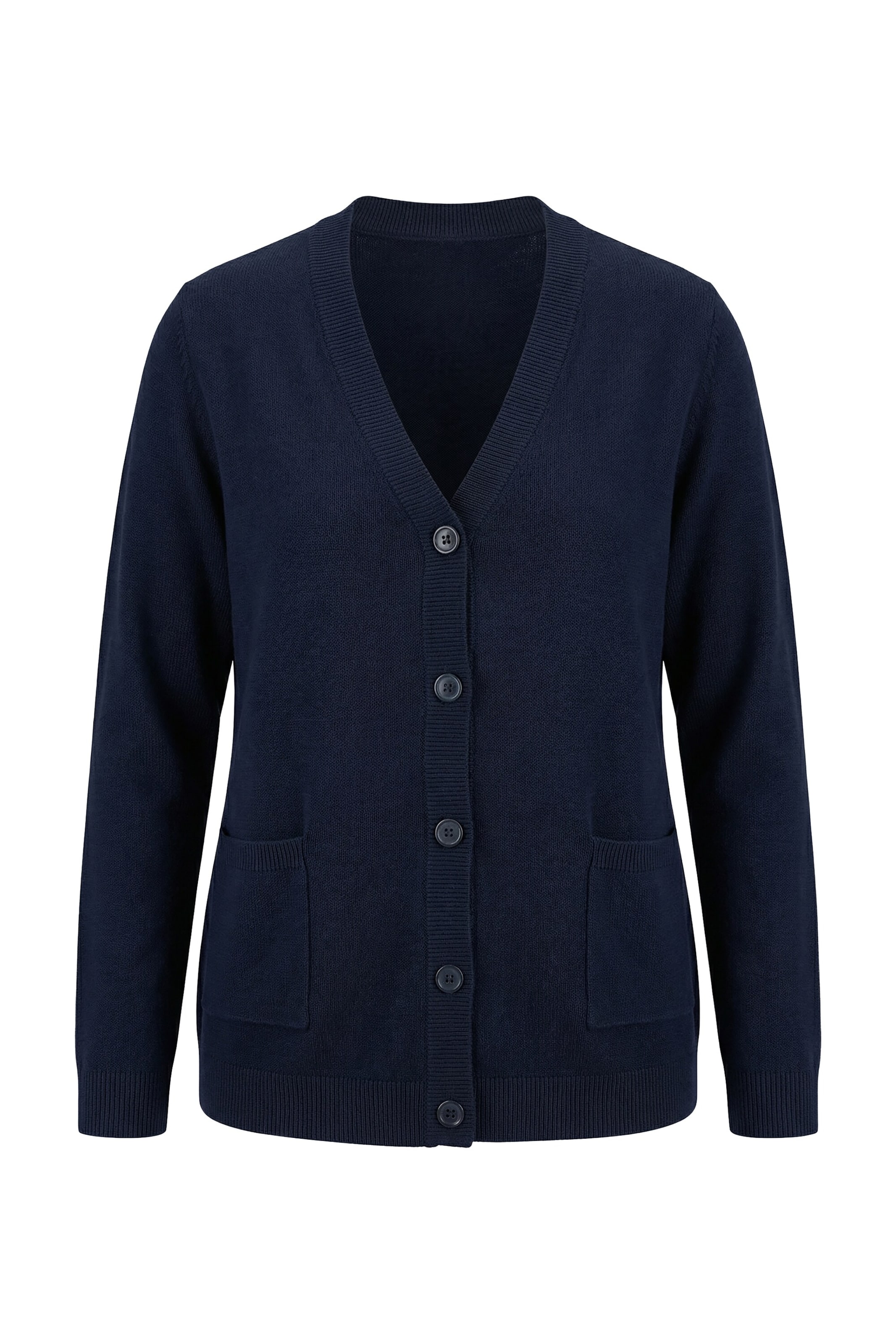 Ulla Popken Strickjacke in Blau: Vorderseite