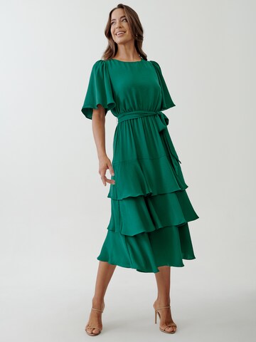 Tussah Kleid 'QUINN' in Grün