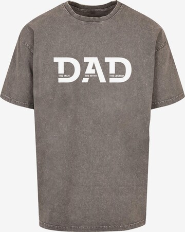 Merchcode Shirt 'Fathers Day - The Man, The Myth, The Legend' in Grey: front