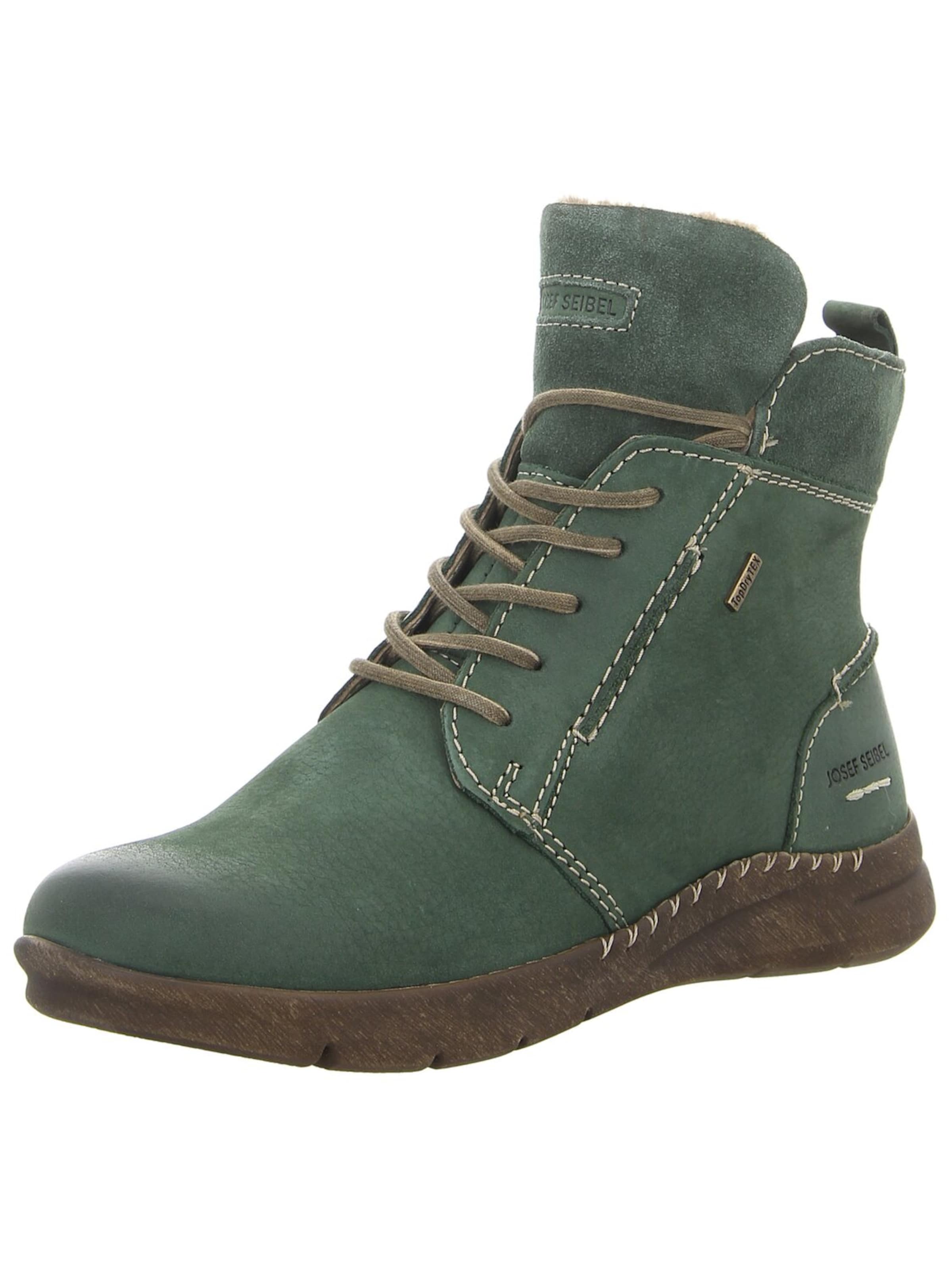JOSEF SEIBEL Lace-up bootie 'Cony' in Green: front
