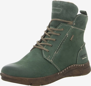 JOSEF SEIBEL Lace-up bootie 'Cony' in Green: front