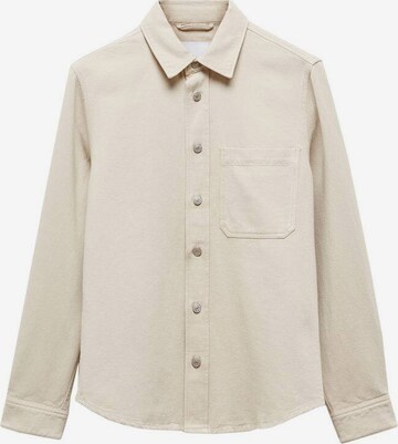 MANGO MAN Regular fit Button Up Shirt 'jay' in Beige: front