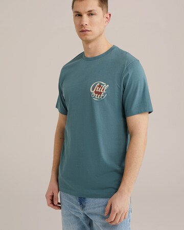 WE Fashion Shirt in Blue: front