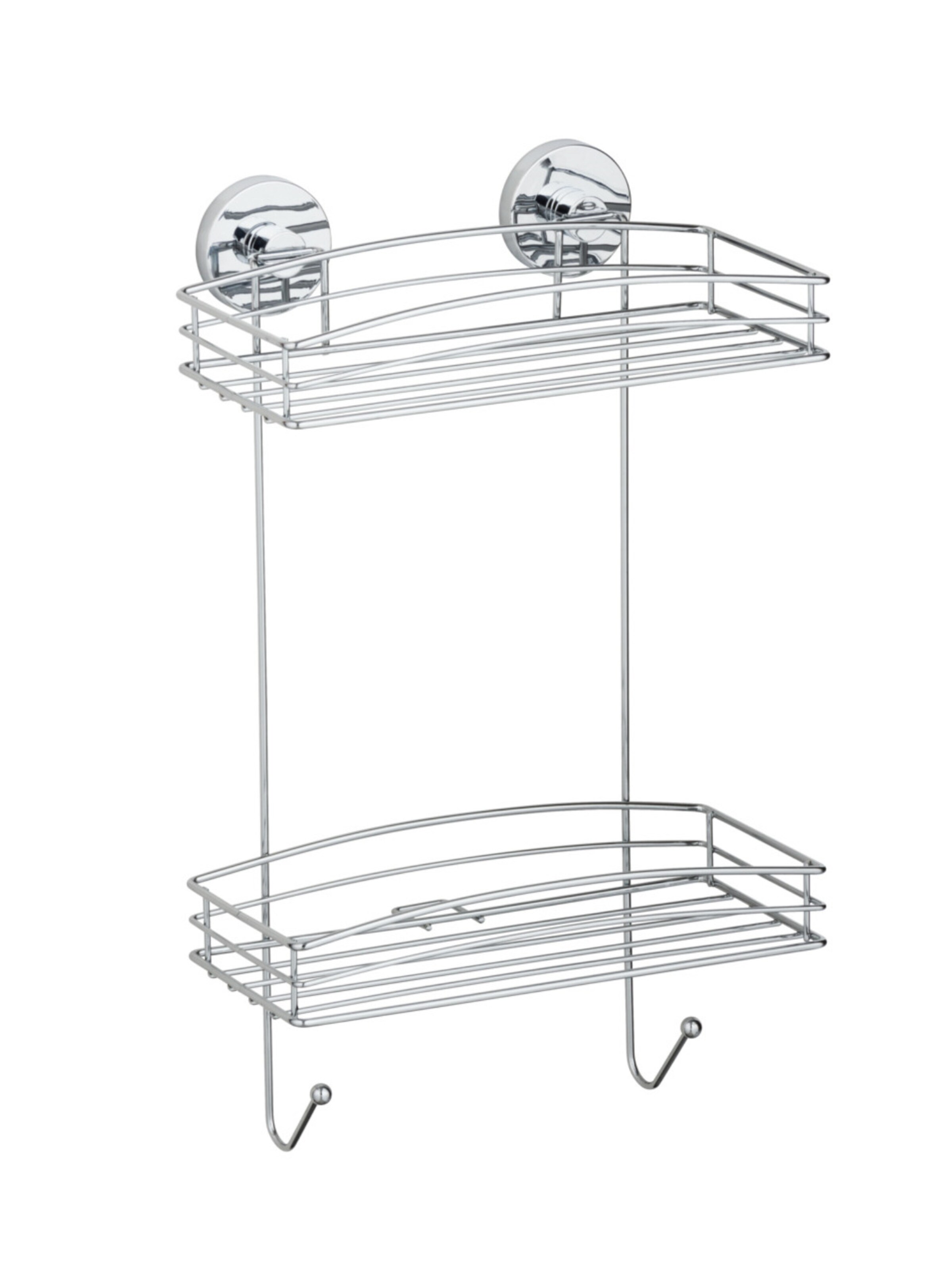 Wenko Shelf in Silver: front