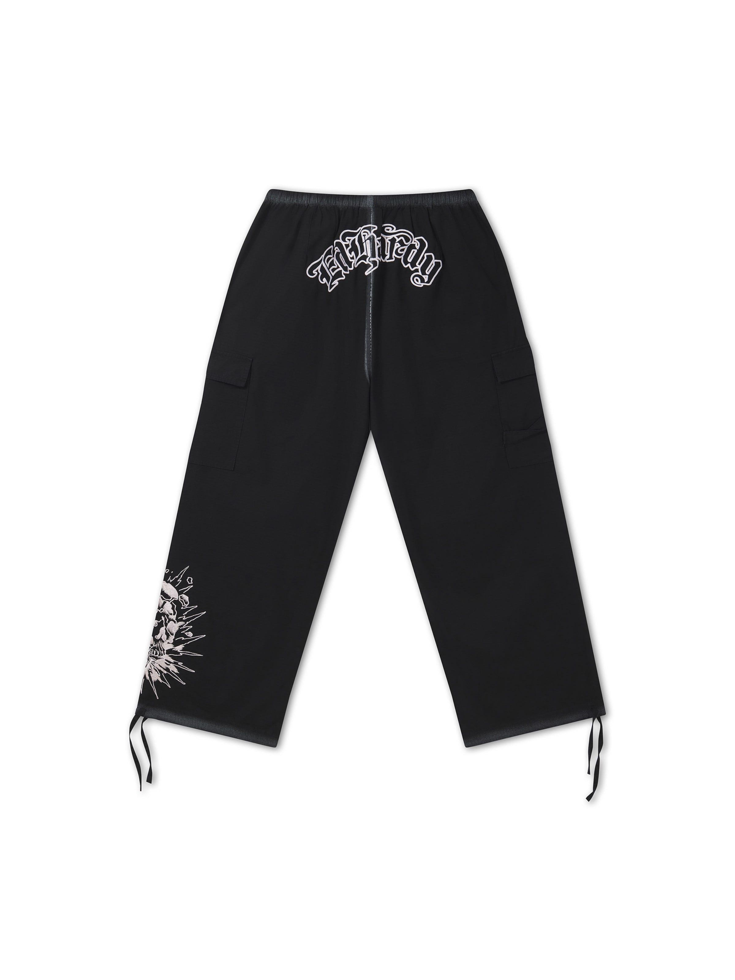 regular Pantaloni funzionali di Ed Hardy in nero: dietro