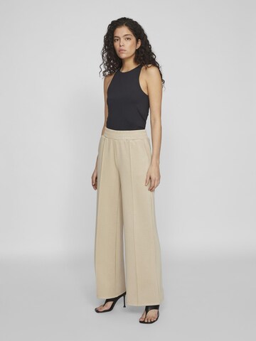 VILA - Pierna ancha Pantalón en gris