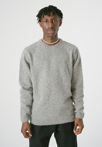 Cleptomanicx Sweater 'Spacer' in Grey: front