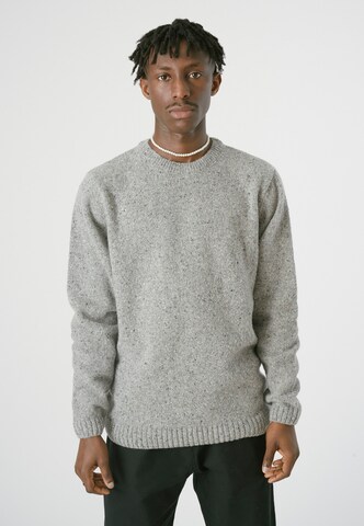 Cleptomanicx Pullover 'Spacer' in Grau: Vorderseite