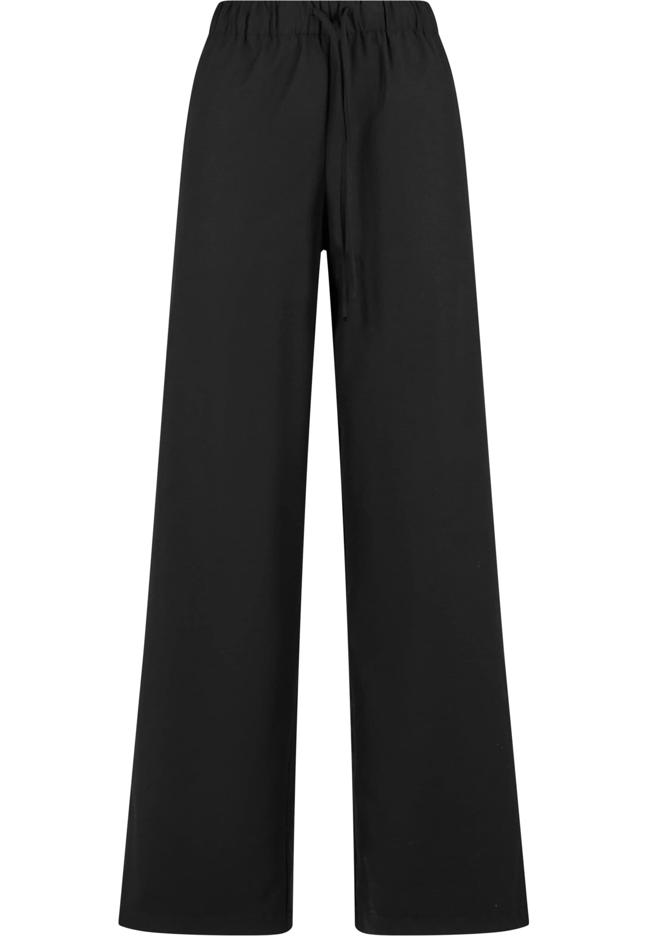 Urban Classics Zvonové kalhoty Kalhoty – černá: přední strana