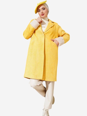 Bigdart - Sobretudo meia-estação em amarelo