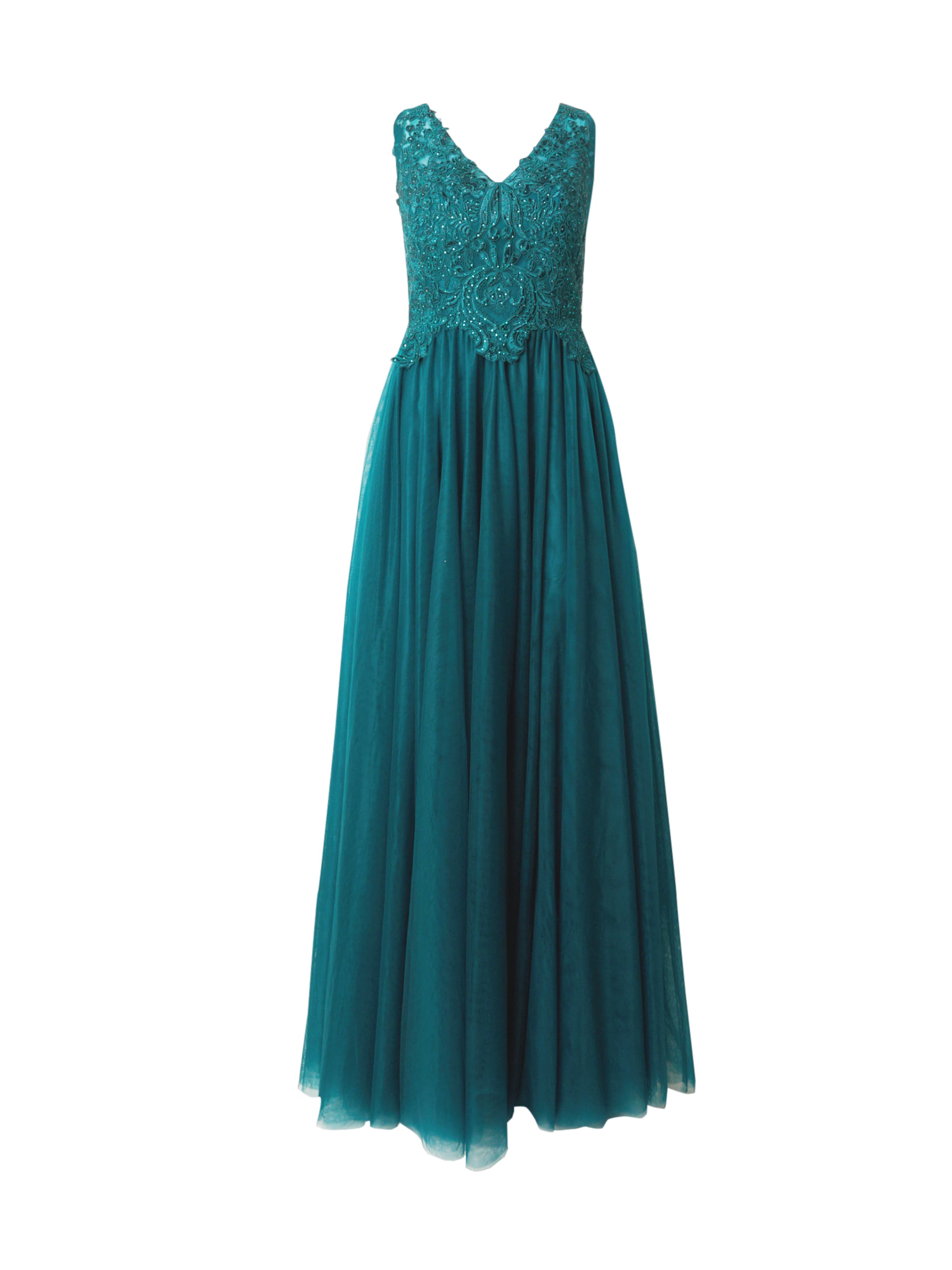 mascara Evening Dress in Green: front