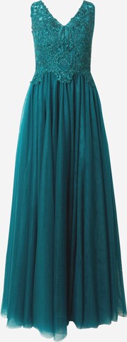 mascara Evening Dress in Green: front