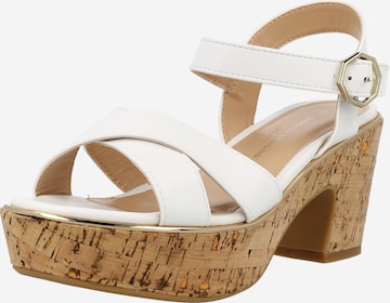 Dorothy Perkins Strap sandal in White: front