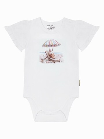 Hust & Claire Strampler/Body 'Hust & Claire Body HCBritt Sunny'‌‌‌‌ in Weiß: Vorderseite