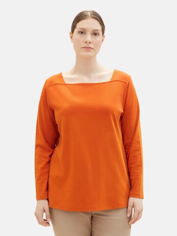 Tom Tailor Women + Shirt in Orange: front