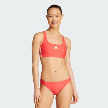 ADIDAS PERFORMANCE - Bustier Bikini deportivo en rojo: frente