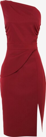 Awesome Apparel Cocktail Dress in Red: front