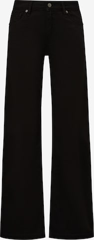 Wide Leg Jean ' CATIE ' QS en noir : devant