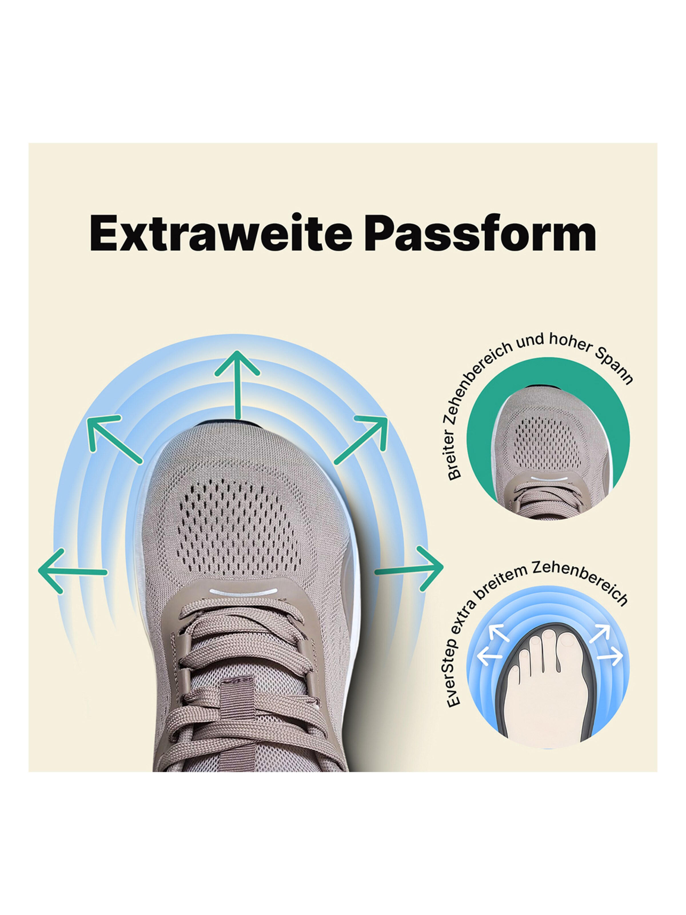 DOTALES Sneaker low 'DOTALES - EverStep'‌‌‌‌‌‌ in Beige