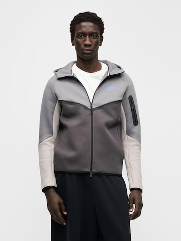 Nike SportswearGornji dio trenirke 'Tech Fleece' - siva boja: prednji dio