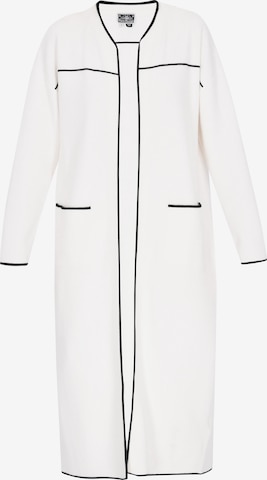 DreiMaster Maritim Strickjacke in Weiß: Vorderseite