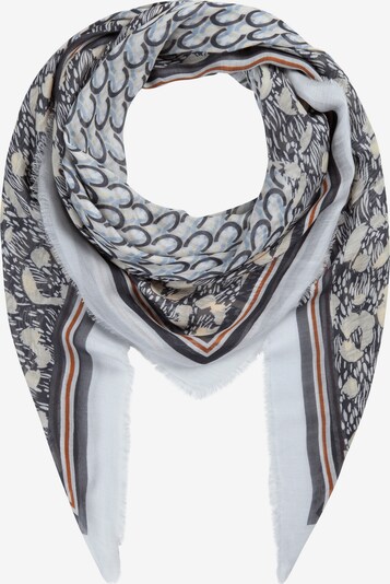 CODELLO Shawl in Cream / Smoke blue / Dark blue / Pastel yellow / White, Item view