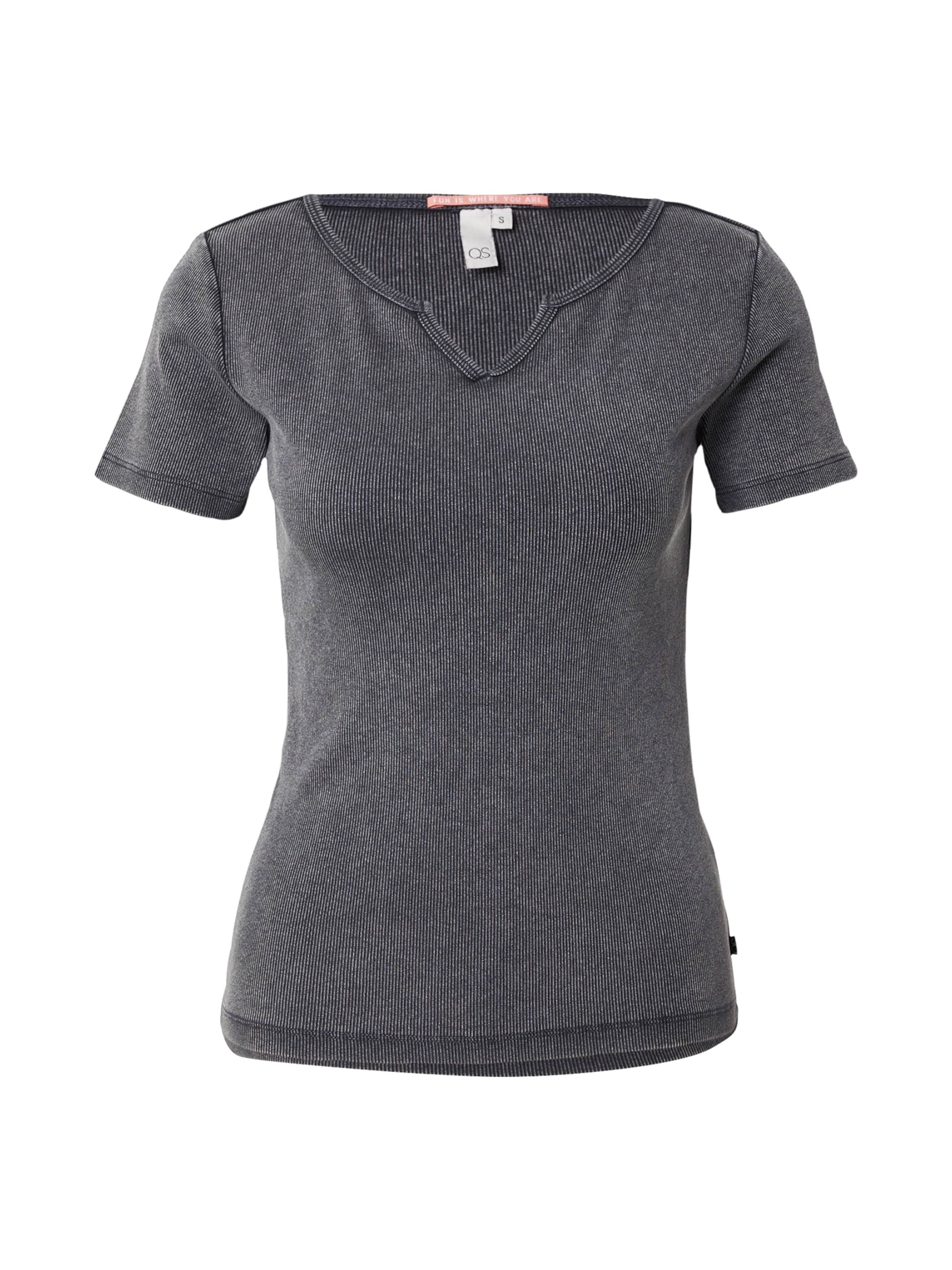 QS Μπλουζάκι σε μαύρο: μπροστά