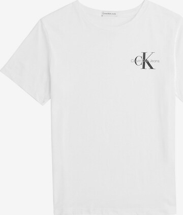 T-Shirt Calvin Klein Jeans en blanc : devant