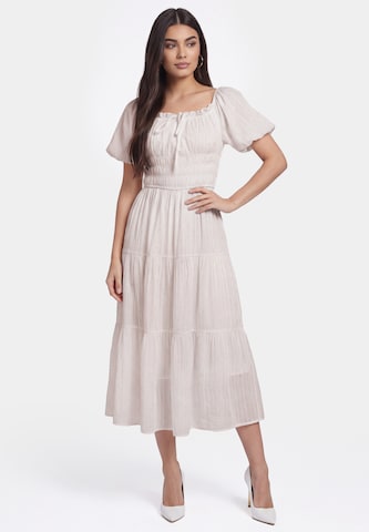 faina - Vestido en beige: frente
