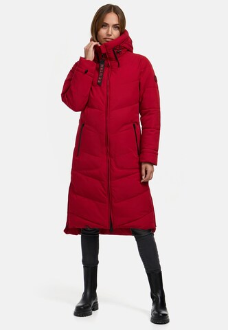 MARIKOO Raincoat 'Benikoo' in Red: front
