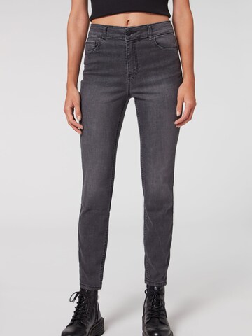 CALZEDONIA Skinny Jeans in Grey: front