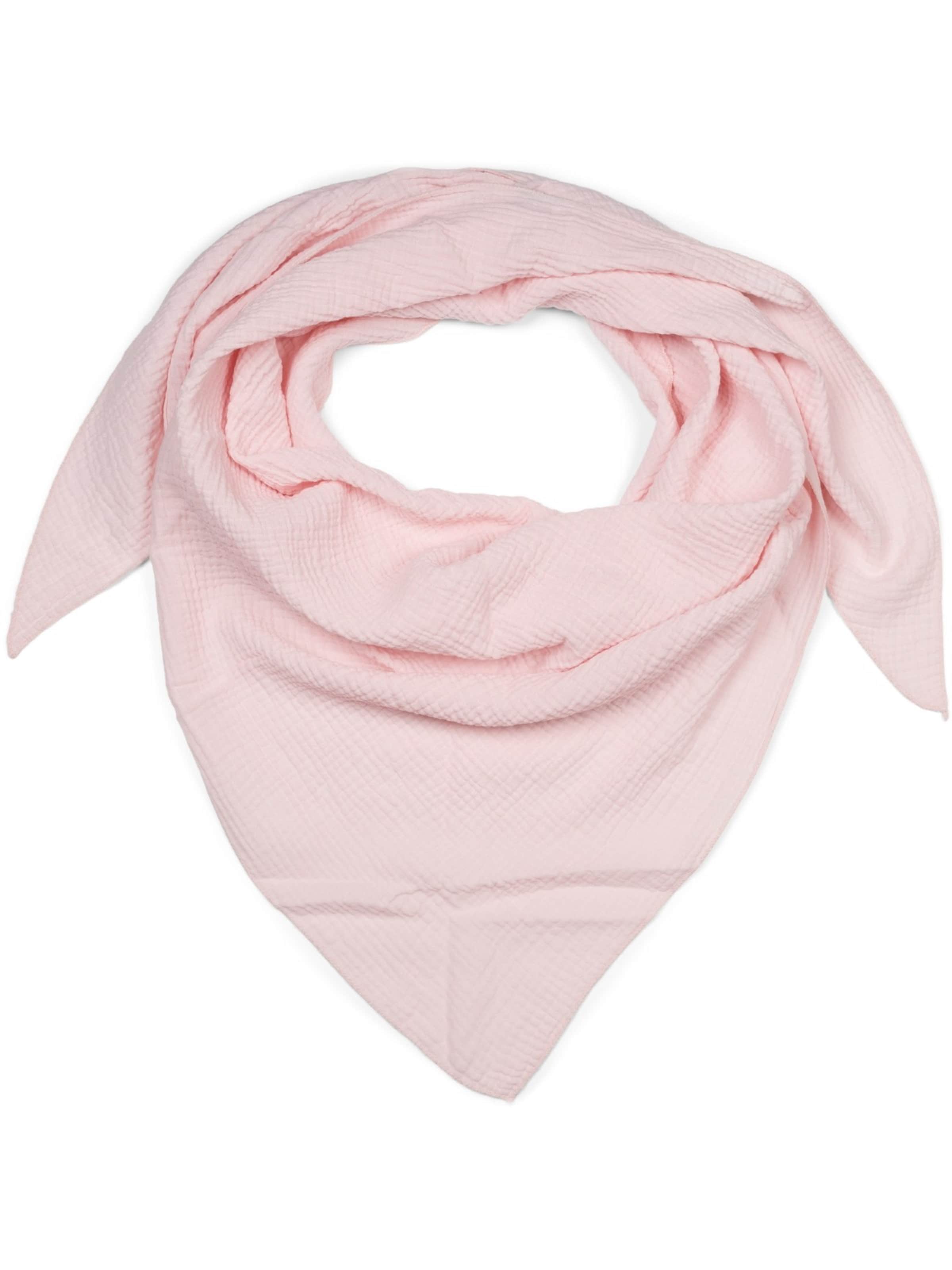styleBREAKER Tuch 'Musselin Dreiecktuch Einfarbig'‌‌‌‌‌‌‌ in rosé, Produktansicht
