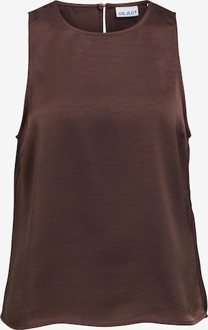 OBJECT - Blusa 'OBJCHilli' en marrón: frente